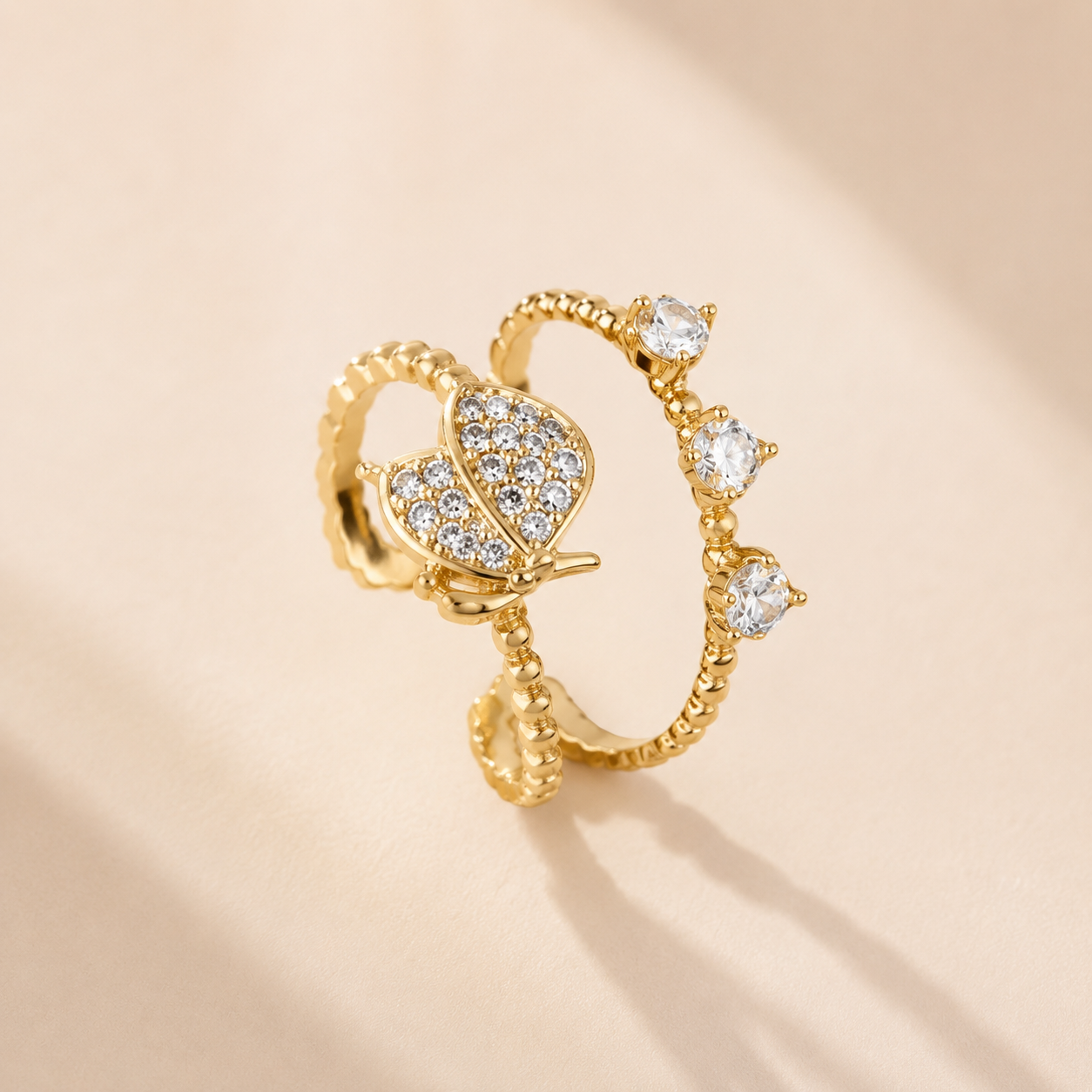 Butterfly Stone Ring
