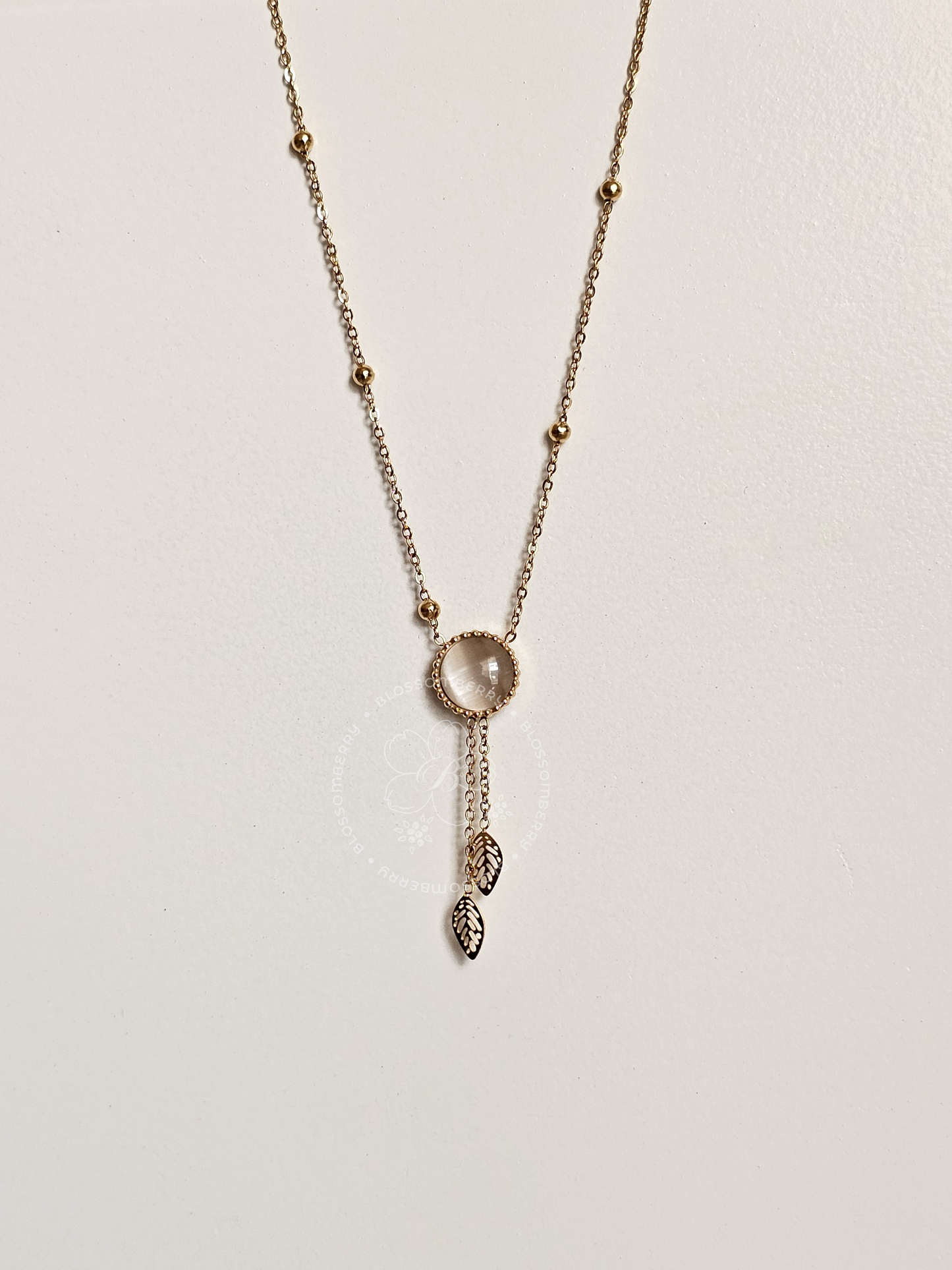 Boho Feather Drop Necklace (Reversable)