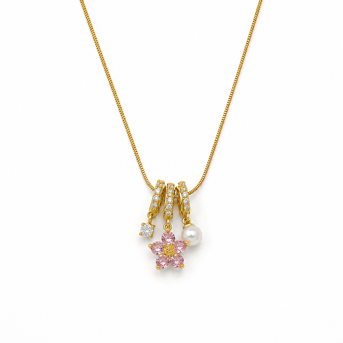 Pink Flower Necklace (Copy)