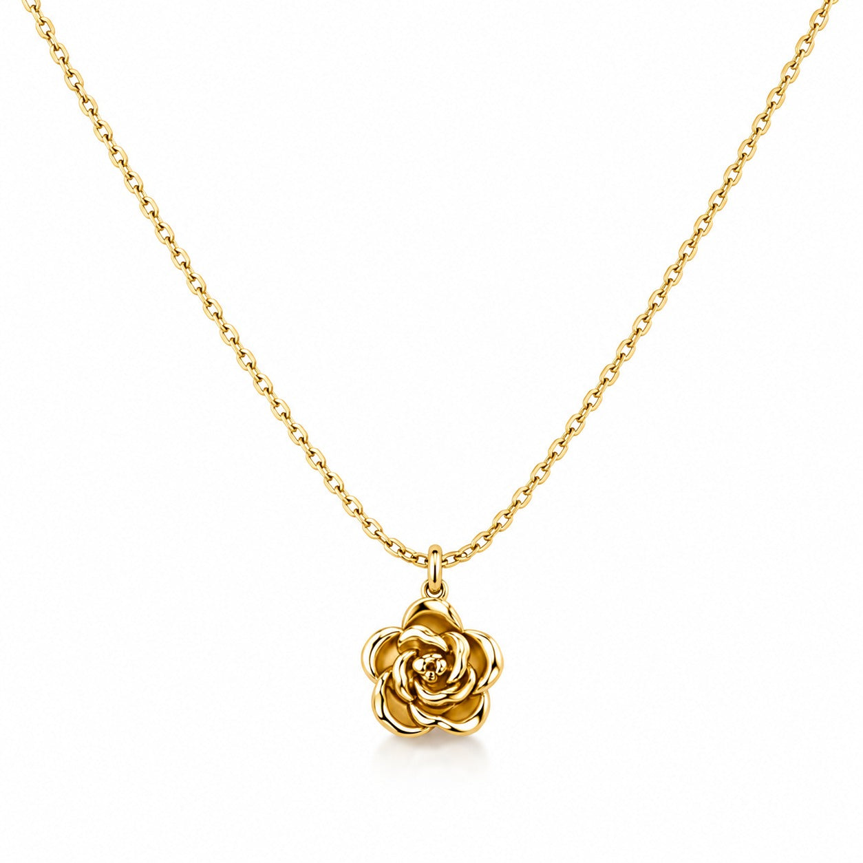 Golden Rose Necklace