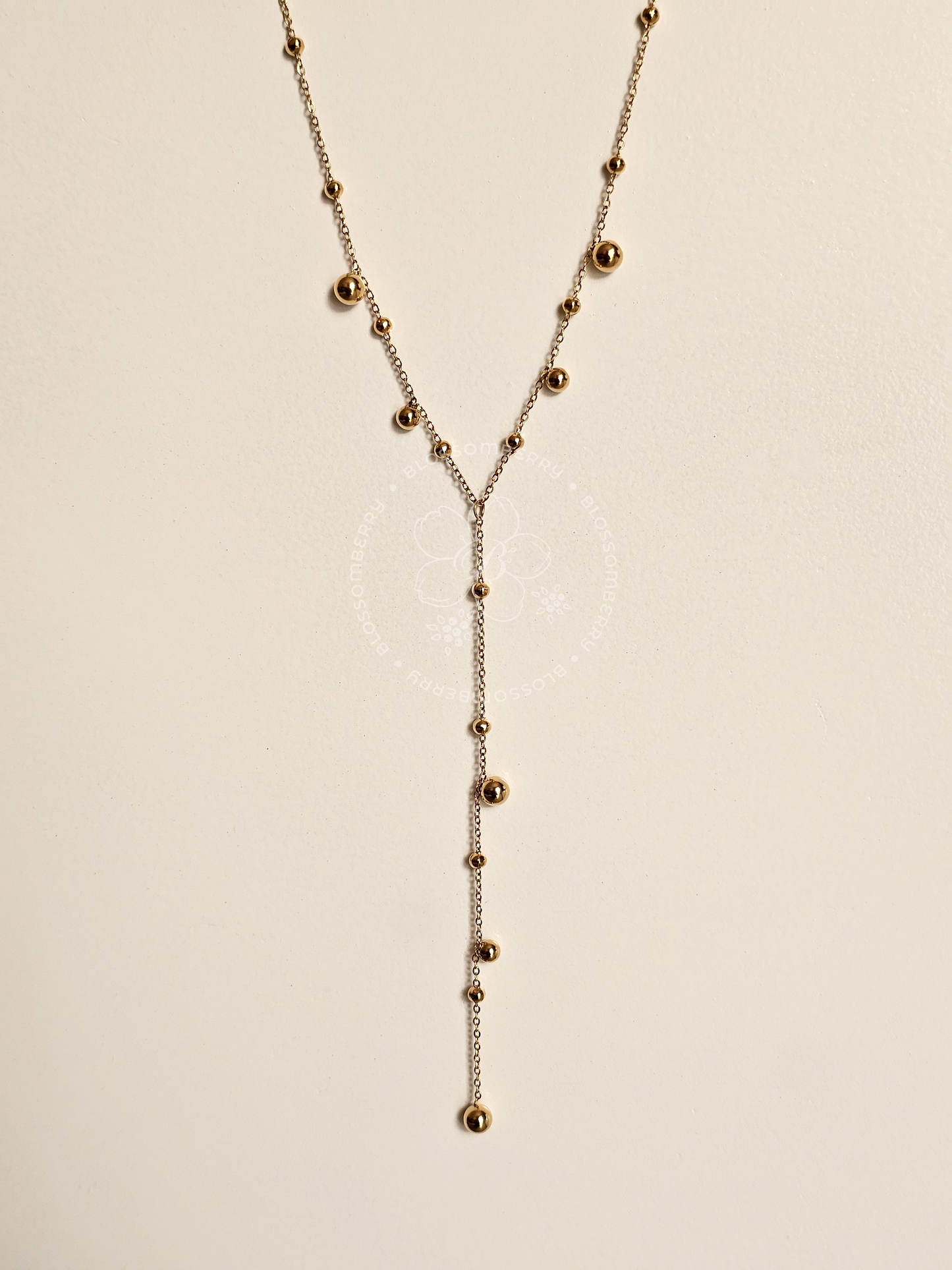 Y Balls Drop Necklace