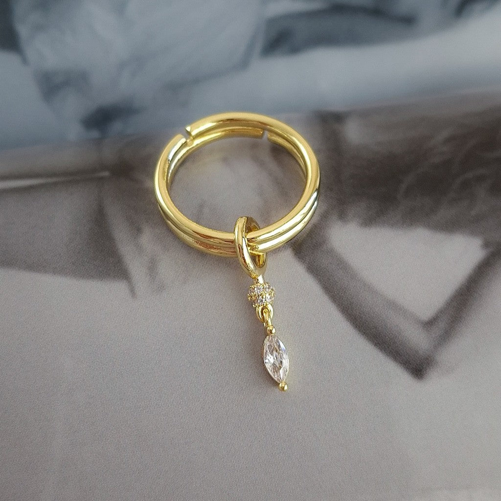 Marquise Drop Ring