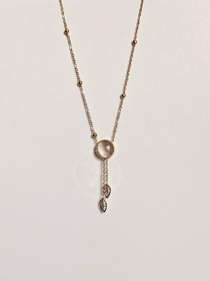 Boho Feather Drop Necklace (Reversable)