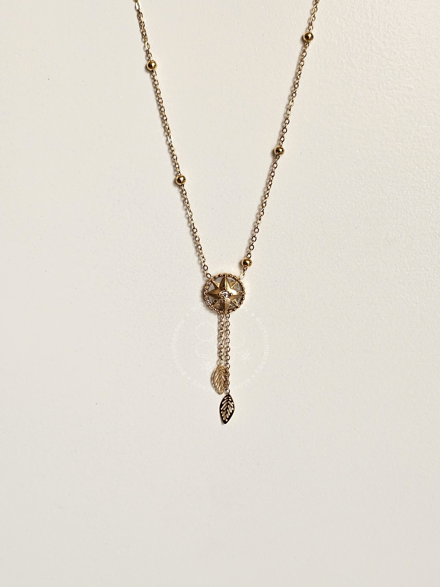 Boho Feather Drop Necklace (Reversable)