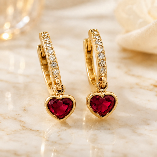 Ruby Amour Hoops