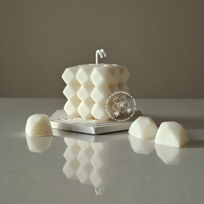 Geometric Cube Candle