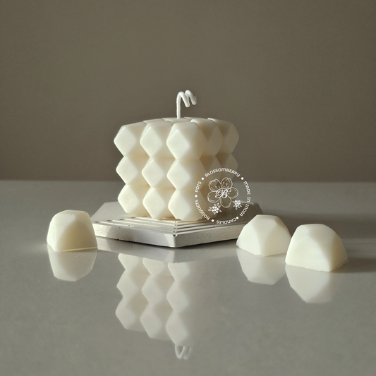 Geometric Cube Candle