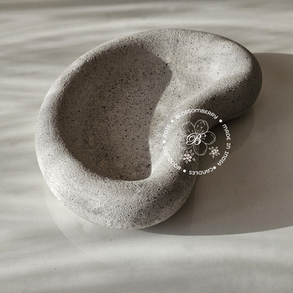 Light Grey Stone look Chunky Bean Tray