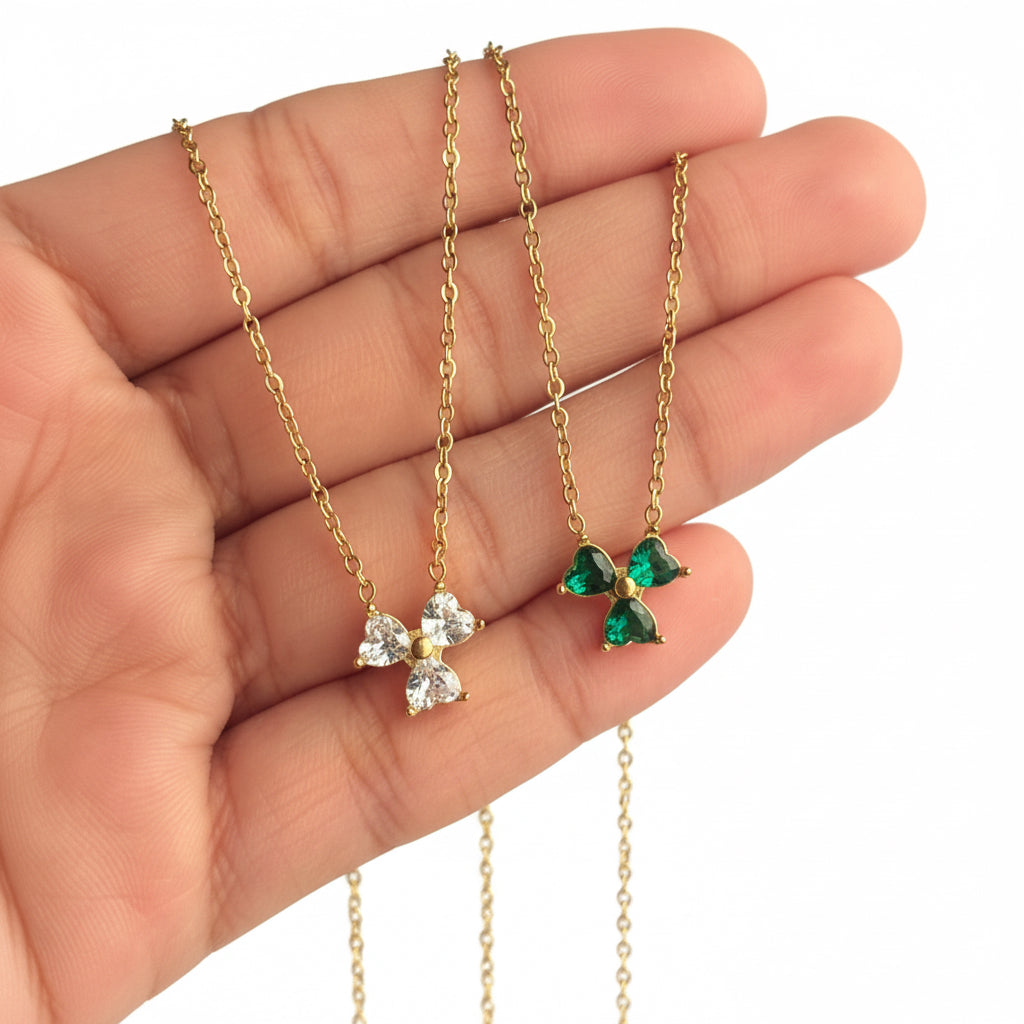 3 Petal Flower Necklace