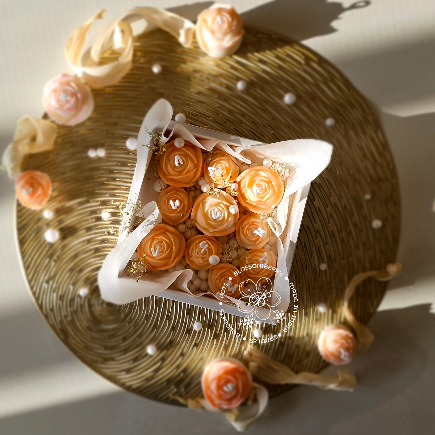 Peach Rose Bouquet