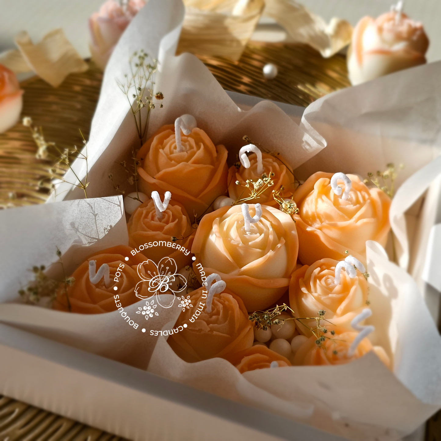 Peach Rose Bouquet