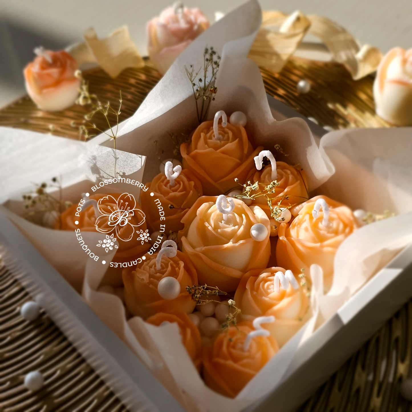 Peach Rose Bouquet