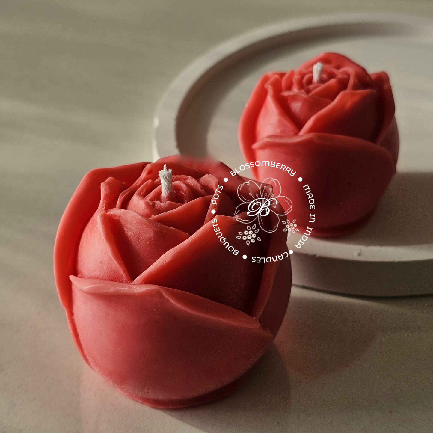 Rose Candle Set