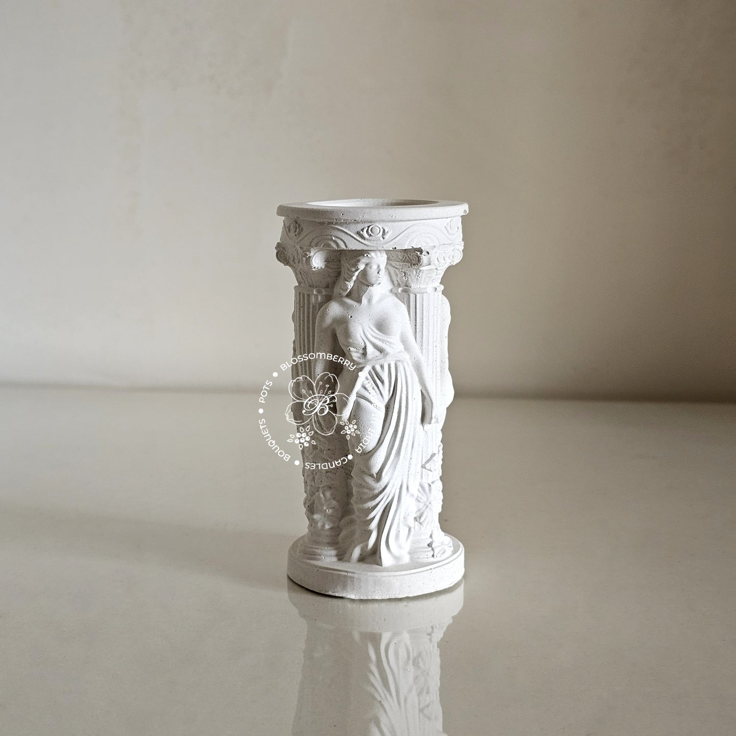 Caryatids Pillar Candle Holder