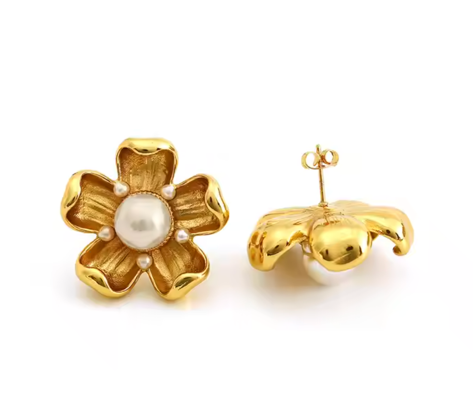 Golden Bloom Studs