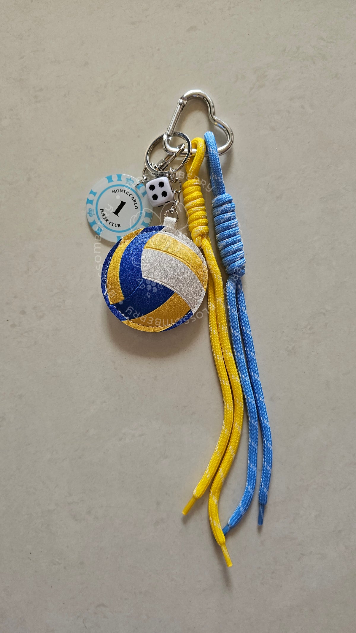 Volleyball Sports Charms Keyring
