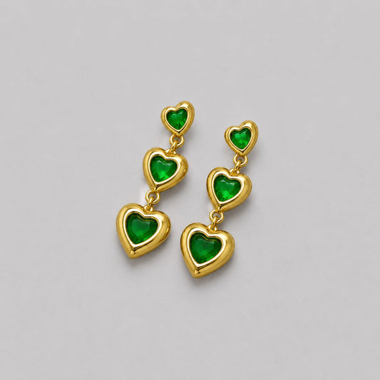 Cuore Verde Earrings