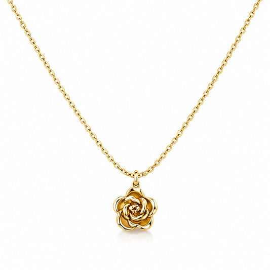 Golden Rose Necklace