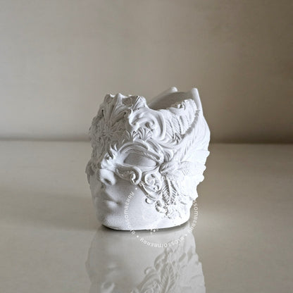 Winged Mask Pot