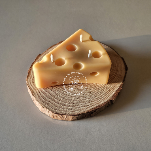 Cheese Triangle Candle (Set of 2)