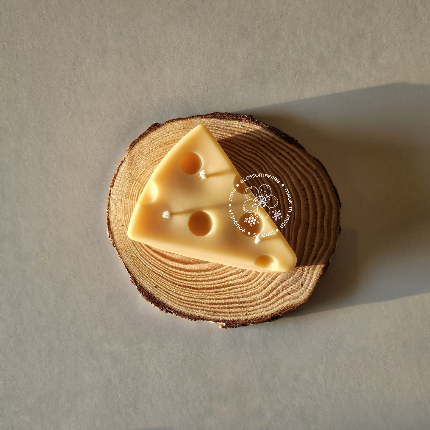 Cheese Triangle Candle (Set of 2)