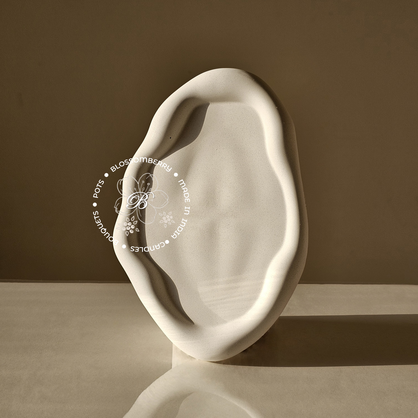 Cloud Bubbly Oval Tray