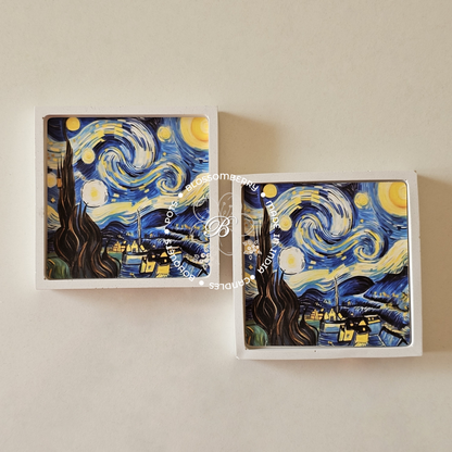 Van Gogh Square Coaster Set