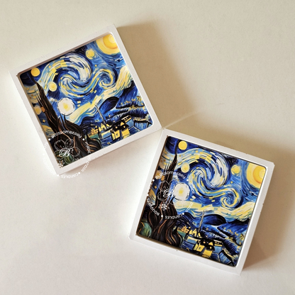 Van Gogh Square Coaster Set