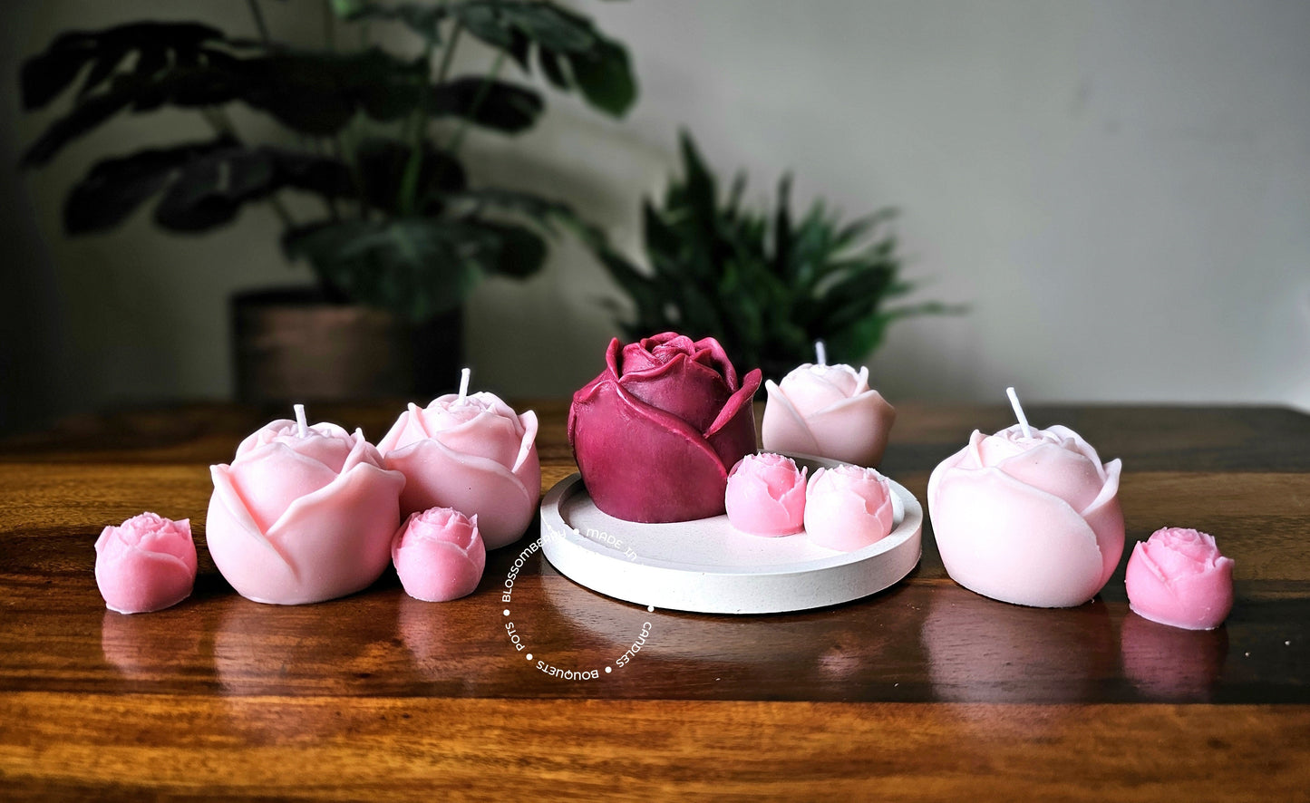 Rose Candle Set